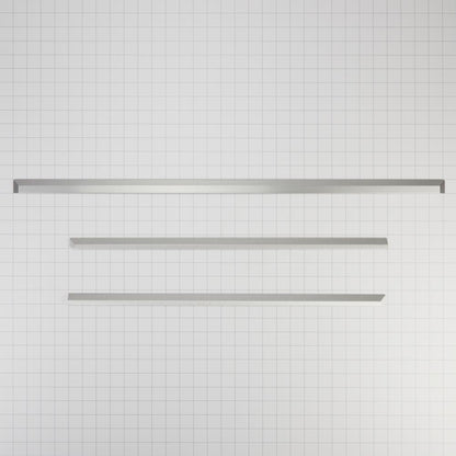Whirlpool W10675028 34" Slide-in Range Trim Kit, Stainless Steel, with (3) trim pieces, and installation instructions