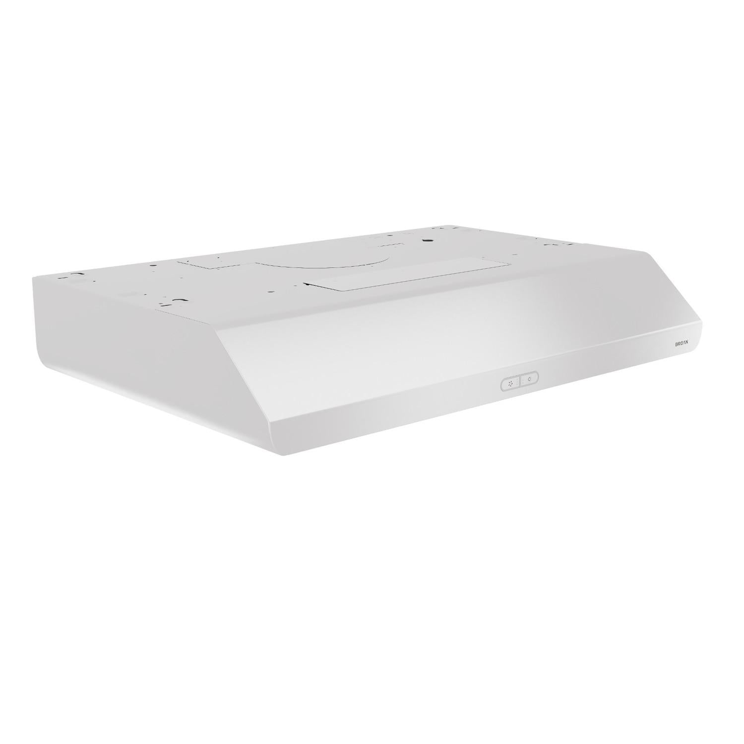 Broan BKDEG130WW **DISCONTINUED** Broan® Sahale 30-Inch Convertible Under-Cabinet Range Hood, ENERGY STAR®, 375 Max Blower CFM, White