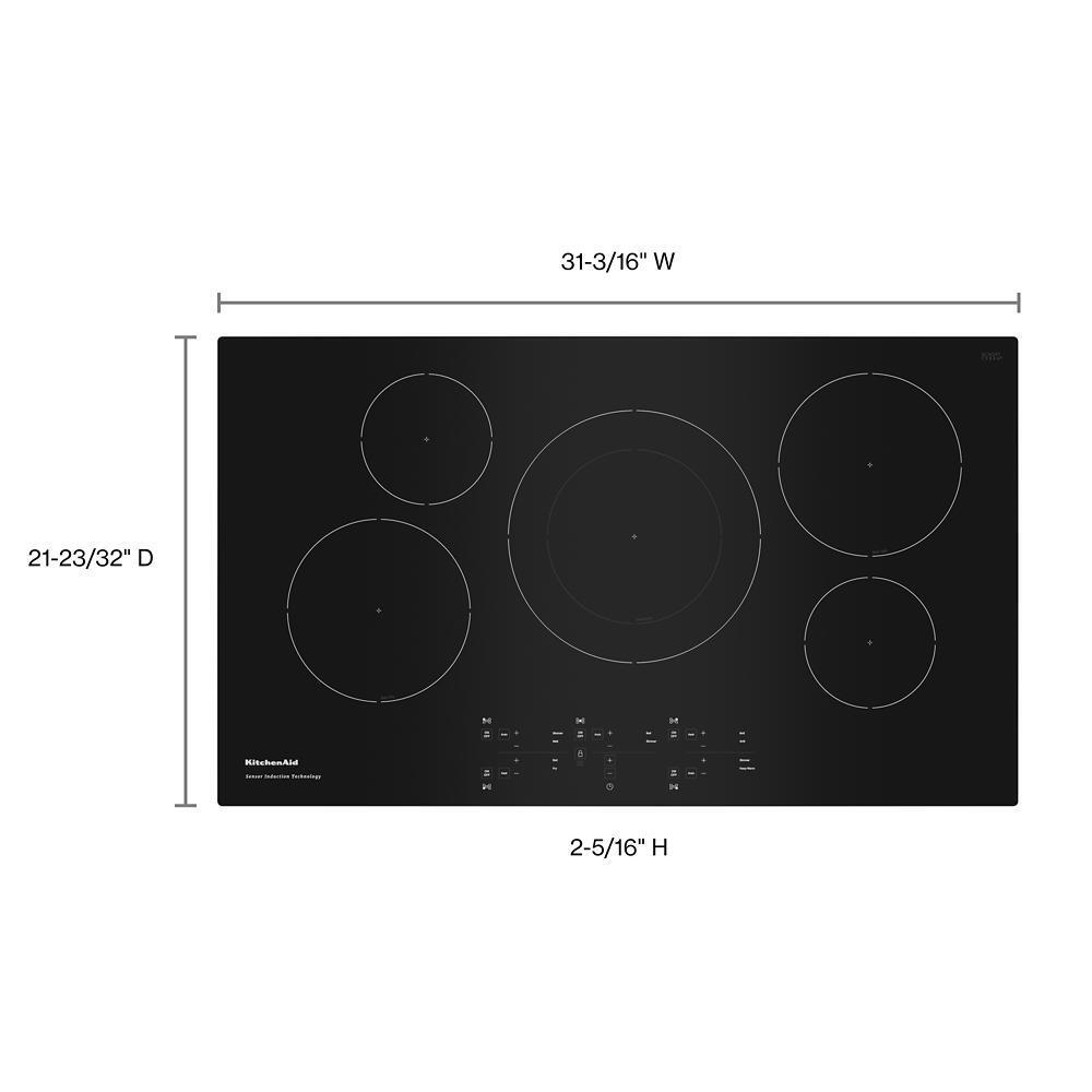 Kitchenaid KCIG556JBL 36-Inch 5-Element Sensor Induction Cooktop