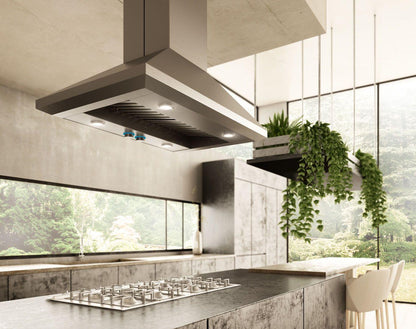 Elica ELI142S2 LEONE IS Island Range Hood 42" wide - 1200CFM