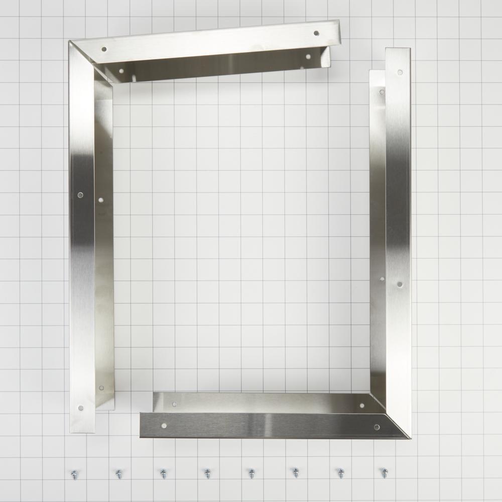 Whirlpool 8171339 Microwave Side Panel Kit, Stainless Steel, for 36" W openings under 12" cabinets, fits 30" JMC2430DS and JMC2430DP