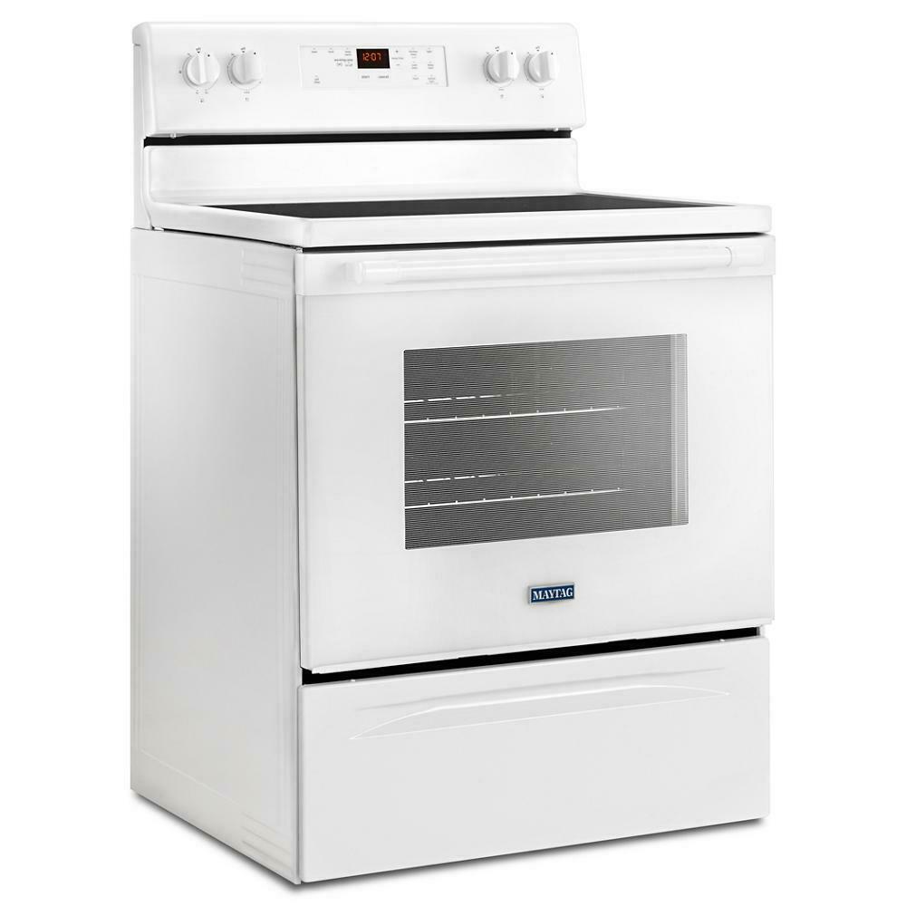Maytag 30-Inch Wide Electric Range With Shatter-Resistant Cooktop - 5.3 Cu. Ft.