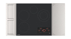 Sharp SCR2442FB 24 in. Drop-In Radiant Cooktop with Side Accessories