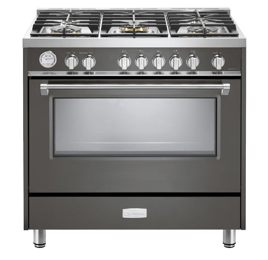Verona VDFSGG365SG Designer 36" Gas Single Oven Range - Slate Gray