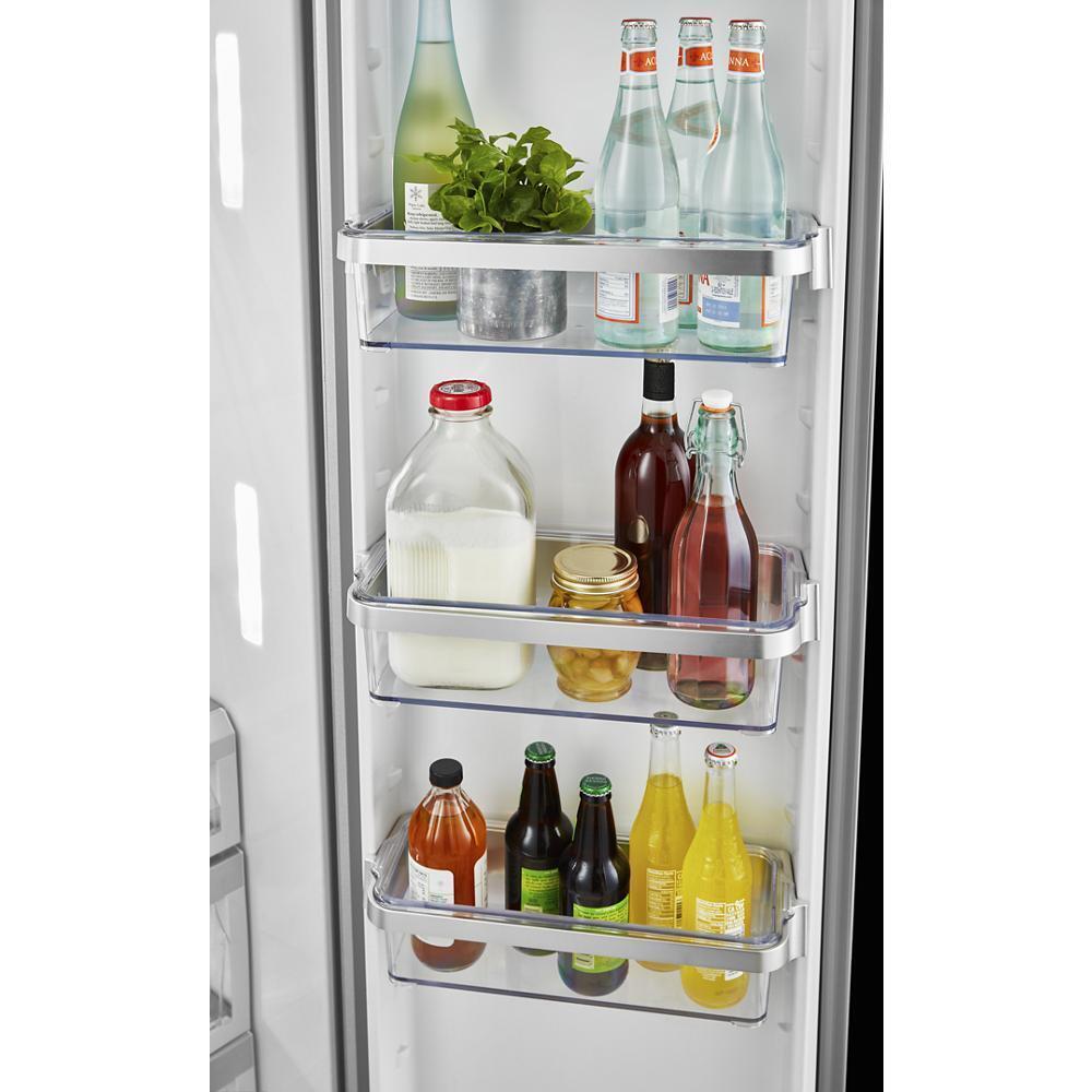 Kitchenaid KRSC703HPS 22.6 cu ft. Counter-Depth Side-by-Side Refrigerator with Exterior Ice and Water and PrintShield™ finish