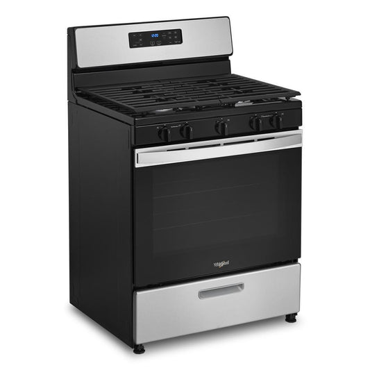 Whirlpool WFG505M0MS 5.1 Cu. Ft. Freestanding Gas Range with Edge to Edge Cooktop
