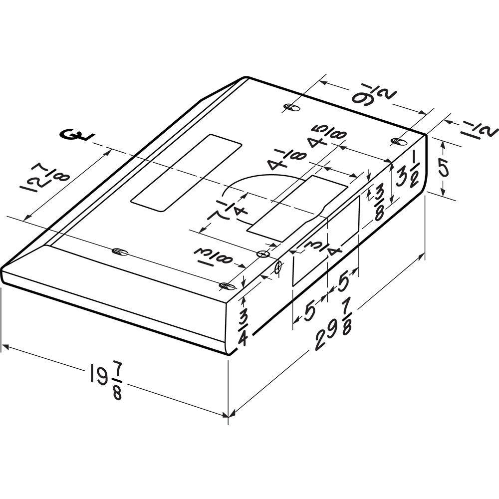 BKSA130WW Broan® 30-Inch Convertible Under-Cabinet Range Hood, 300 Max Blower CFM, White