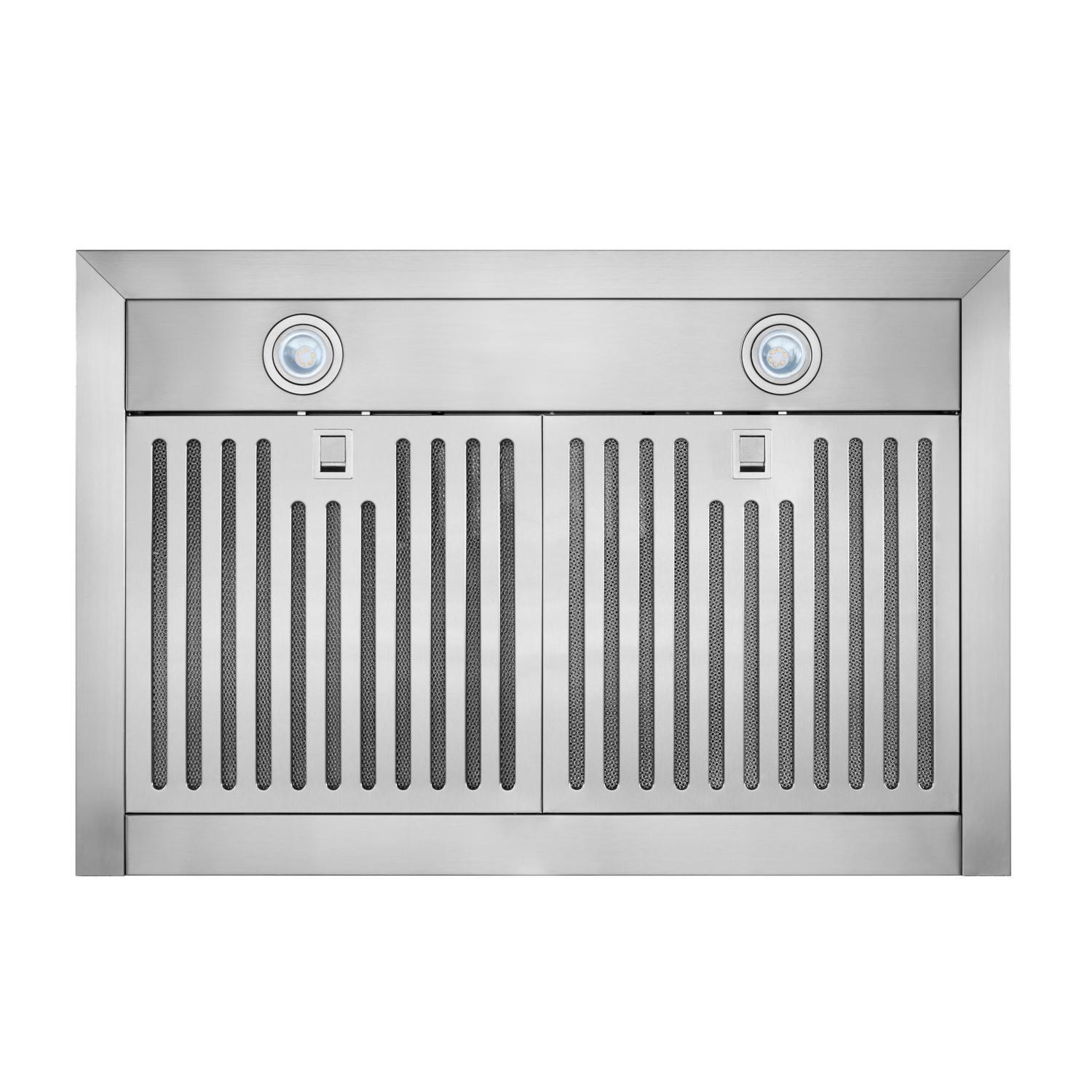 Broan® 30-Inch Convertible Wall-Mount T-Style Chimney Range Hood, 450 MAX CFM, Stainless Steel