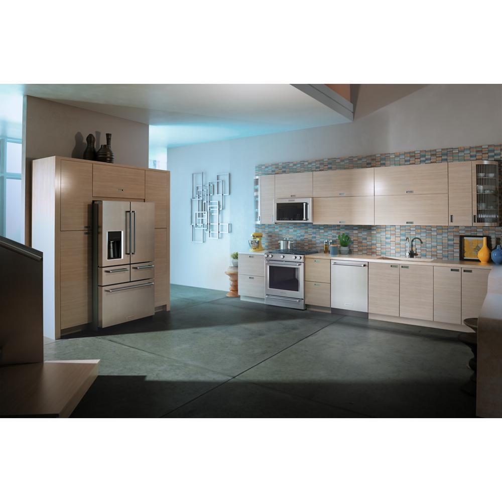 Kitchenaid KSDB900ESS 30-Inch 5-Burner Dual Fuel Convection Slide-In Range with Baking Drawer