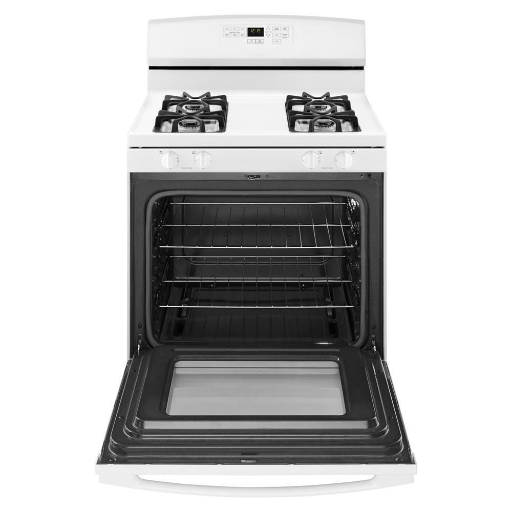 Amana AGR6603SFW 30-inch Gas Range with Self-Clean Option