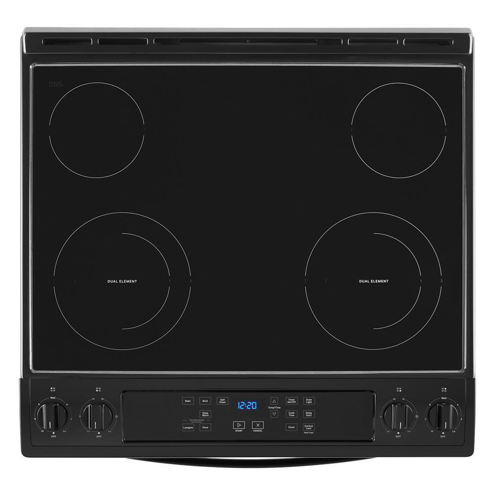 Whirlpool WEE515S0LB 4.8 Cu. Ft. Whirlpool® Electric Range with Frozen Bake™ Technology