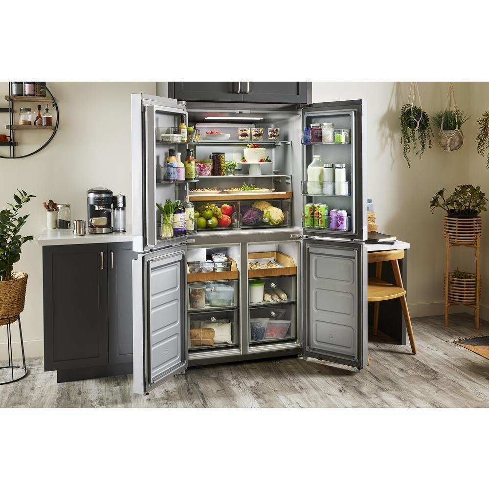 Kitchenaid KRQC506MPS 19.4 cu. ft. 36-inch wide Counter-Depth 4-Door Refrigerator with PrintShield™ Finish