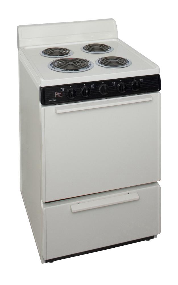 Premier ECK100TP0 24 in. Freestanding Electric Range in Biscuit