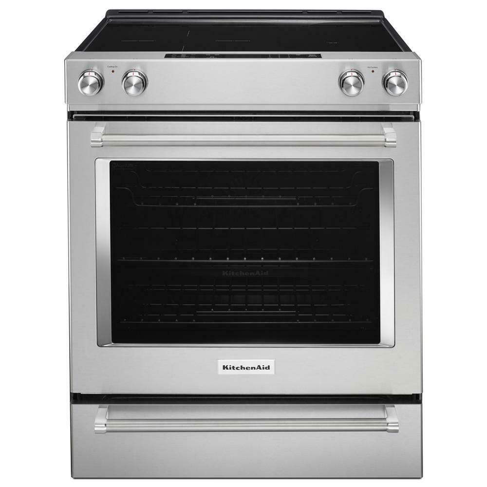 Kitchenaid KSEG700ESS 30-Inch 5-Element Electric Slide-In Convection Range