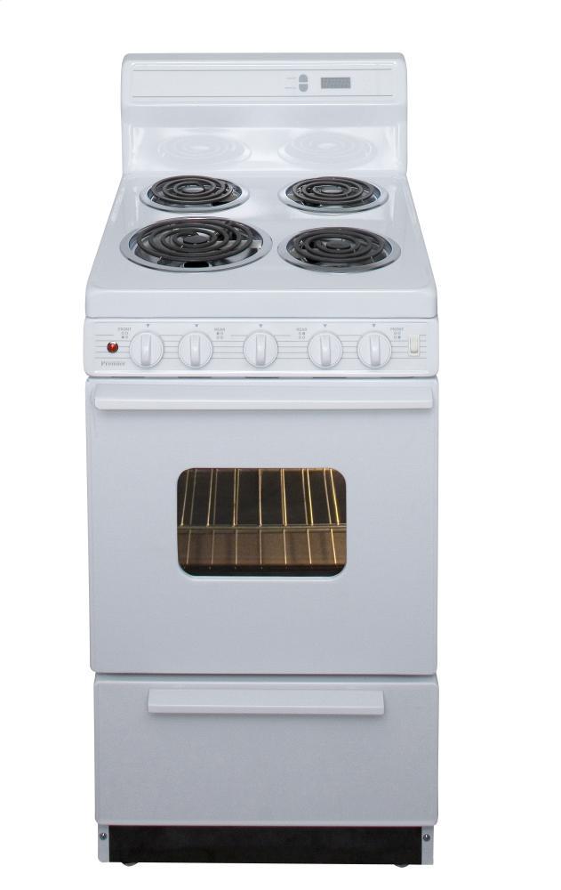Premier EAK220OP 20 in. Freestanding Electric Range in White