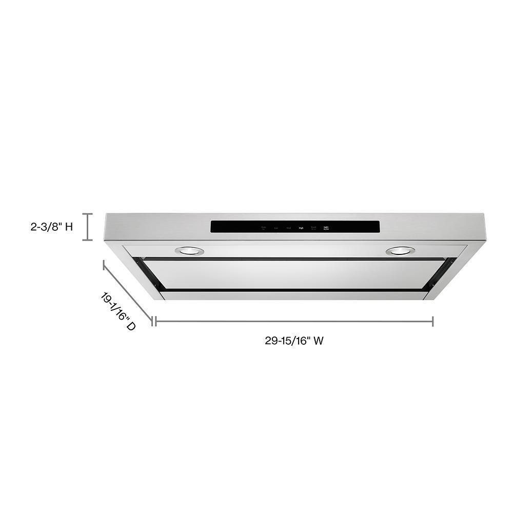 Kitchenaid KVUB400GSS 30" Low Profile Under-Cabinet Ventilation Hood