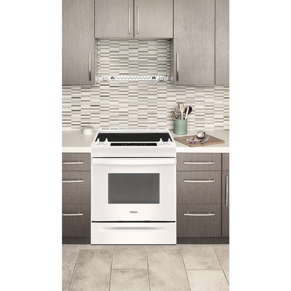 Whirlpool WEE515S0LW 4.8 Cu. Ft. Whirlpool® Electric Range with Frozen Bake™ Technology