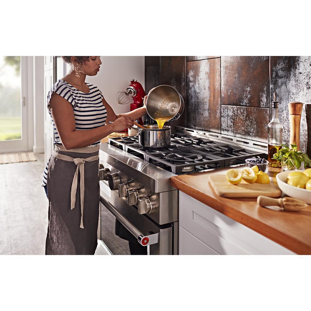 KFGC506JSS KitchenAid® 36'' Smart Commercial-Style Gas Range with 6 Burners