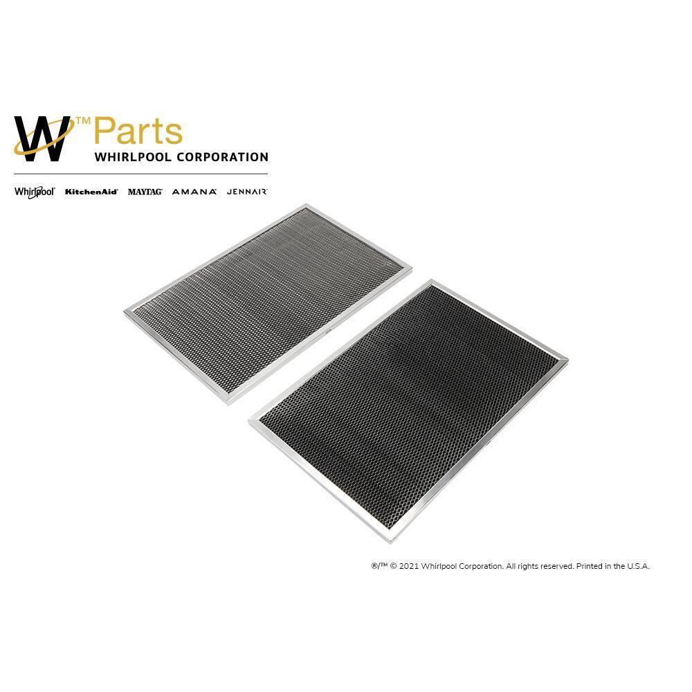 Whirlpool W10386873 Range Hood Charcoal Filters