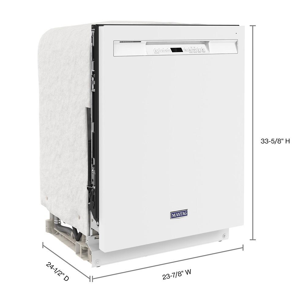 Maytag MDB4949SKW 24 Front Control Dishwasher with Dual Power Filtration and PowerBlast® Cycle - 50 dBA