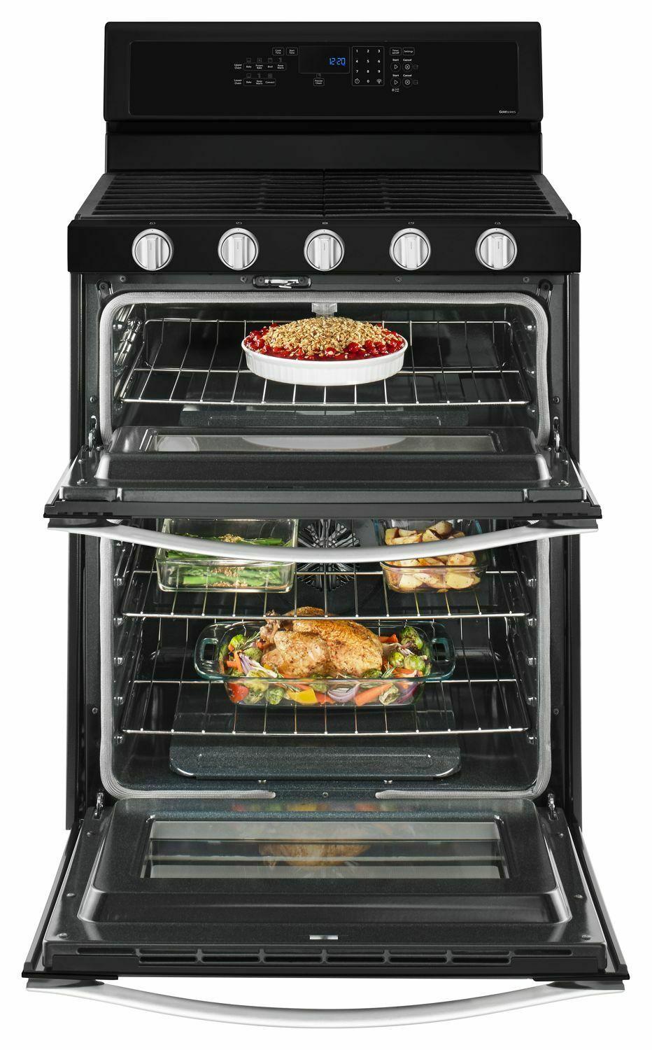 Whirlpool WGG745S0FE 6.0 Cu. Ft. Gas Double Oven Range with EZ-2-Lift™ Hinged Grates