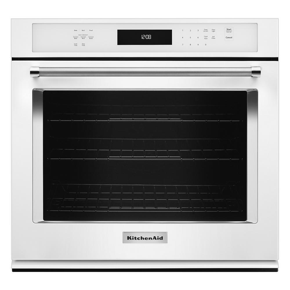 Kitchenaid KOSE500EWH 30" Single Wall Oven with Even-Heat™ True Convection