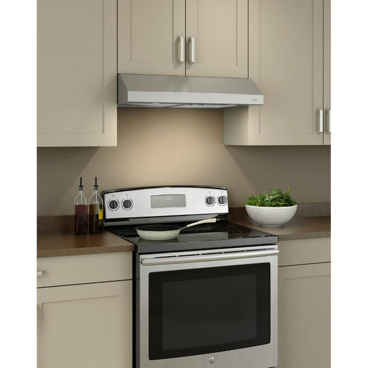 Broan BCSD142SS Glacier 42-Inch 300 Max Blower CFM 5 Sones Stainless Steel Range Hood
