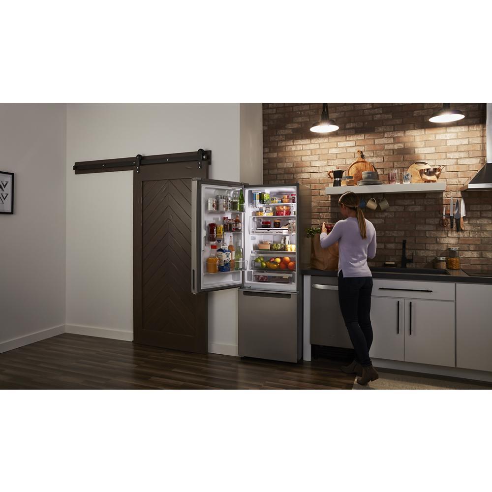 Whirlpool WRB543CMJZ 24-inch Wide Garage-Ready Bottom-Freezer Refrigerator - 12.9 cu. ft.