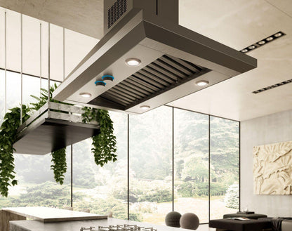 Elica ELI142S2 LEONE IS Island Range Hood 42" wide - 1200CFM