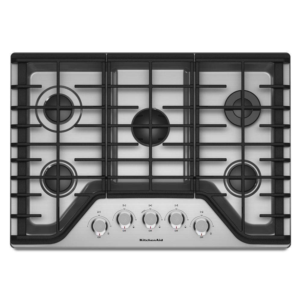 Kitchenaid KCGS350ESS 30" 5-Burner Gas Cooktop