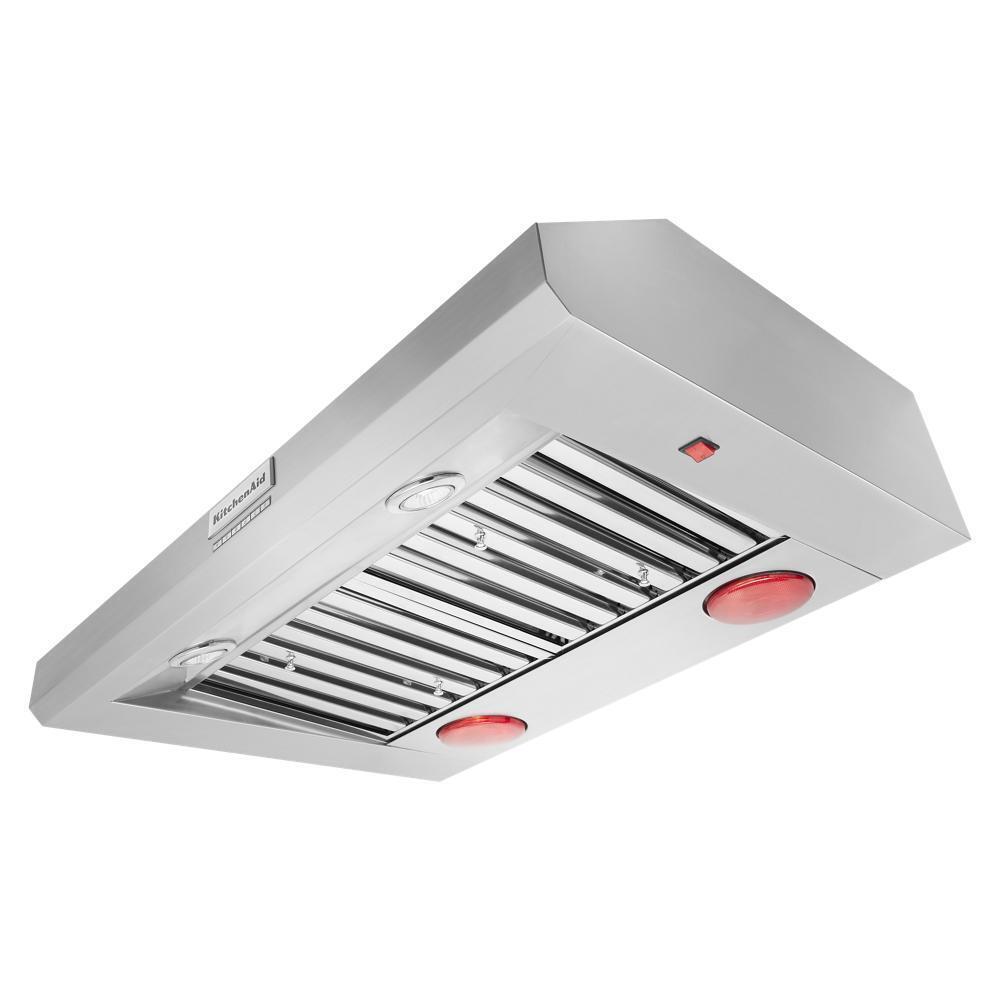 Kitchenaid KVWC956KSS 36" 585 or 1170 CFM Motor Class Commercial-Style Wall-Mount Canopy Range Hood