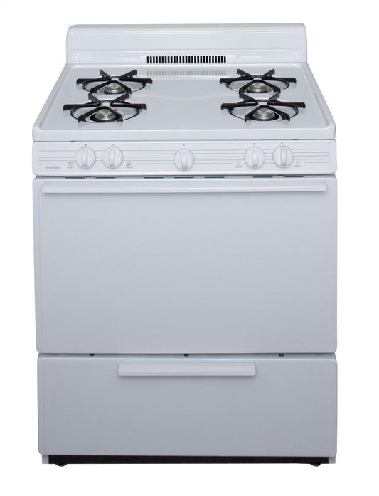 Premier SFK100OP 30 in. Freestanding Gas Range in White