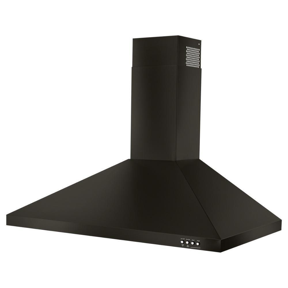 Whirlpool WVW53UC0HV 30" Contemporary Black Stainless Wall Mount Range Hood