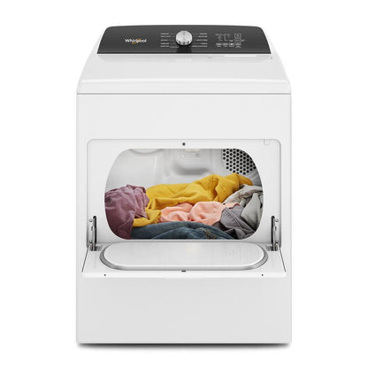 Whirlpool WED5010LW 7.0 Cu. Ft. Top Load Electric Moisture Sensing Dryer