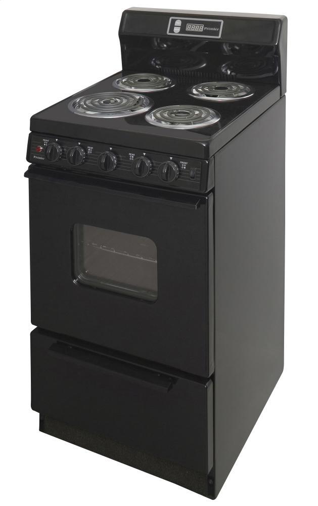 Premier EAK220BP 20 in. Freestanding Electric Range in Black