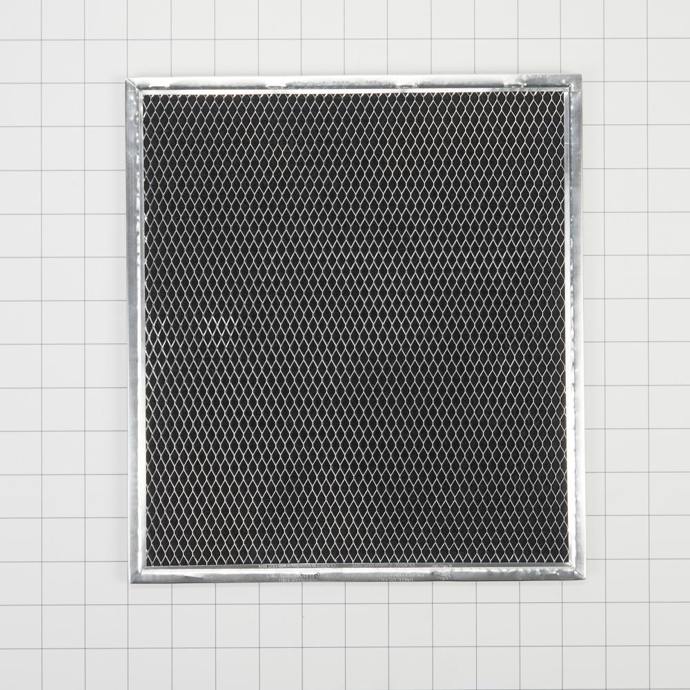Whirlpool W10905733 Range Hood Charcoal Filter, Silver, with (2) 16 1/2" X 11 1/2" filters, and 4 spring clips