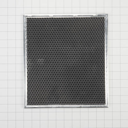 Whirlpool W10905733 Range Hood Charcoal Filter, Silver, with (2) 16 1/2" X 11 1/2" filters, and 4 spring clips