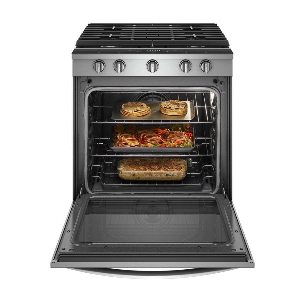 Whirlpool WEG750H0HZ 5.8 cu. ft. Smart Slide-in Gas Range with Air Fry, when Connected