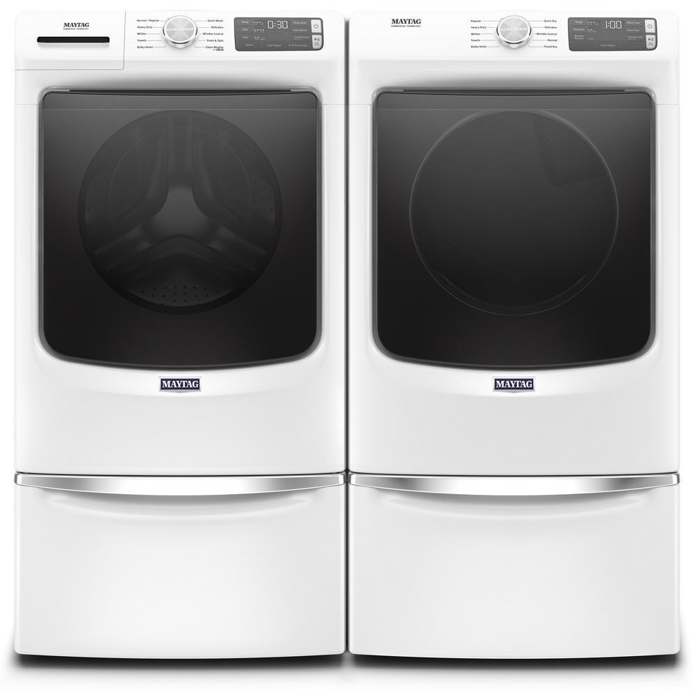 Maytag MED5630HW Front Load Electric Dryer with Extra Power and Quick Dry cycle - 7.3 cu. ft.