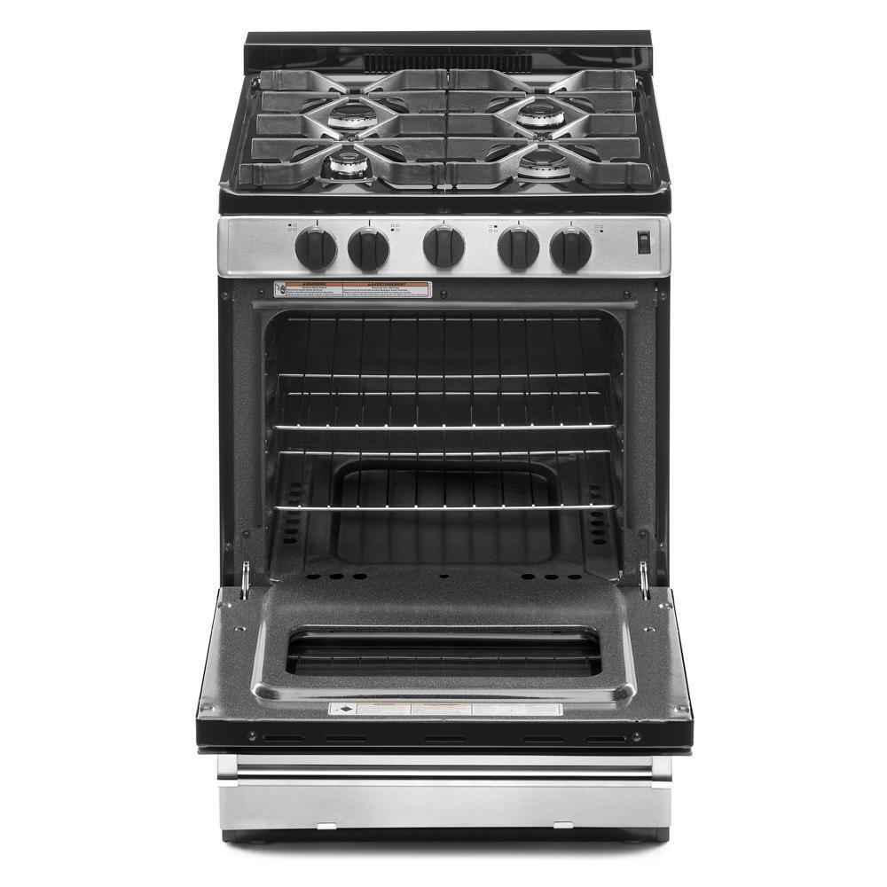 Whirlpool WFG500M4HS 24-inch Freestanding Gas Range with Sealed Burners