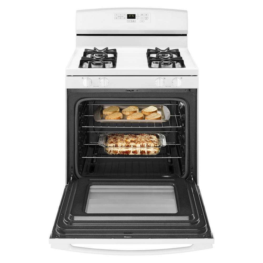 Amana AGR6603SFW 30-inch Gas Range with Self-Clean Option