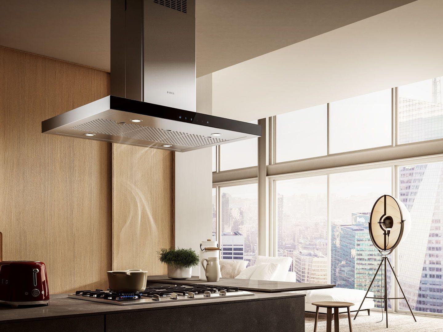 Elica EMG636S1 MAGGIORE Island Range Hood 36" wide - 600CFM