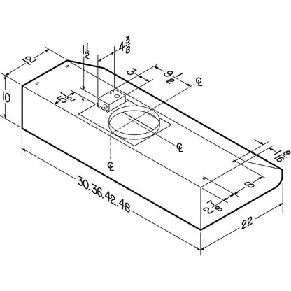 1620 Max External Blower CFM, for use with Select Broan® Range Hoods