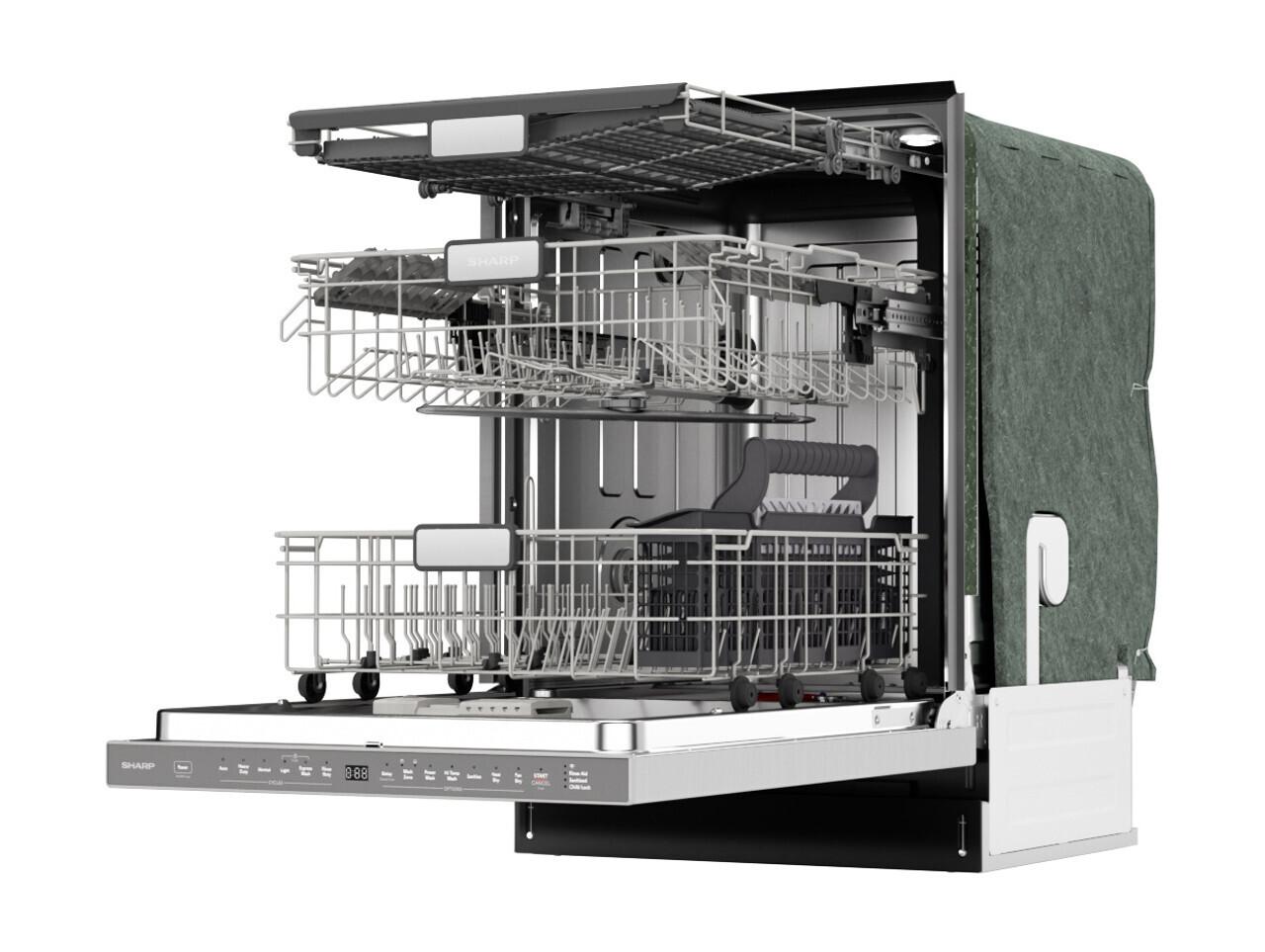 Sharp SDW6767HS 24 in. Slide-In Smart 45 dB Dishwasher