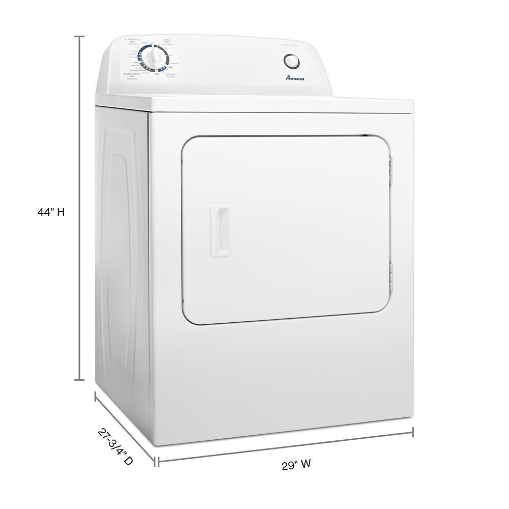 Amana NED4655EW 6.5 cu. ft. Electric Dryer with Wrinkle Prevent Option