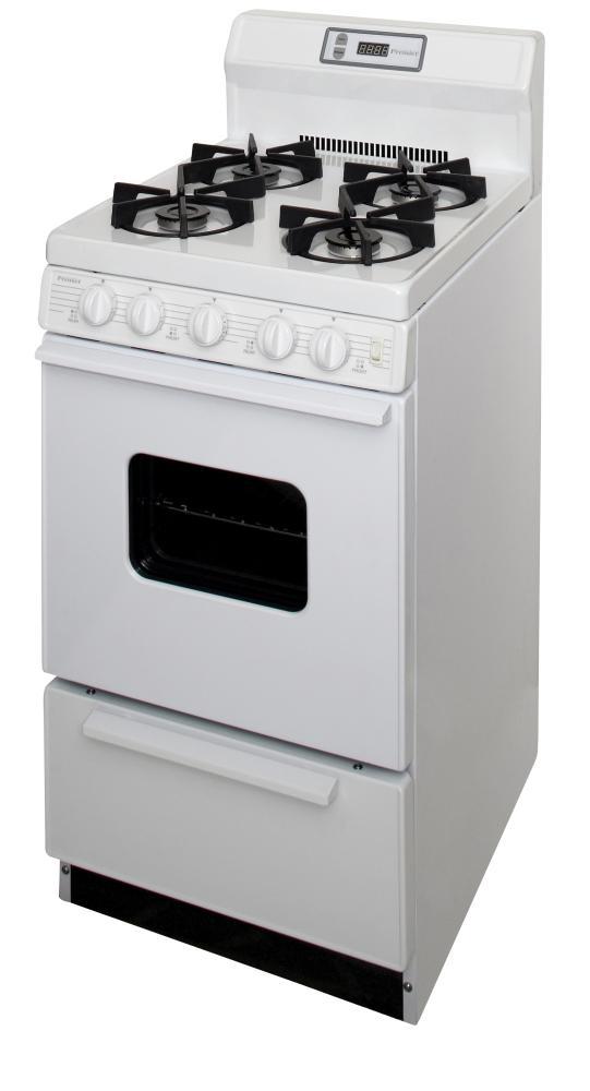 Premier SHK220OP 20 in. Freestanding Gas Range in White