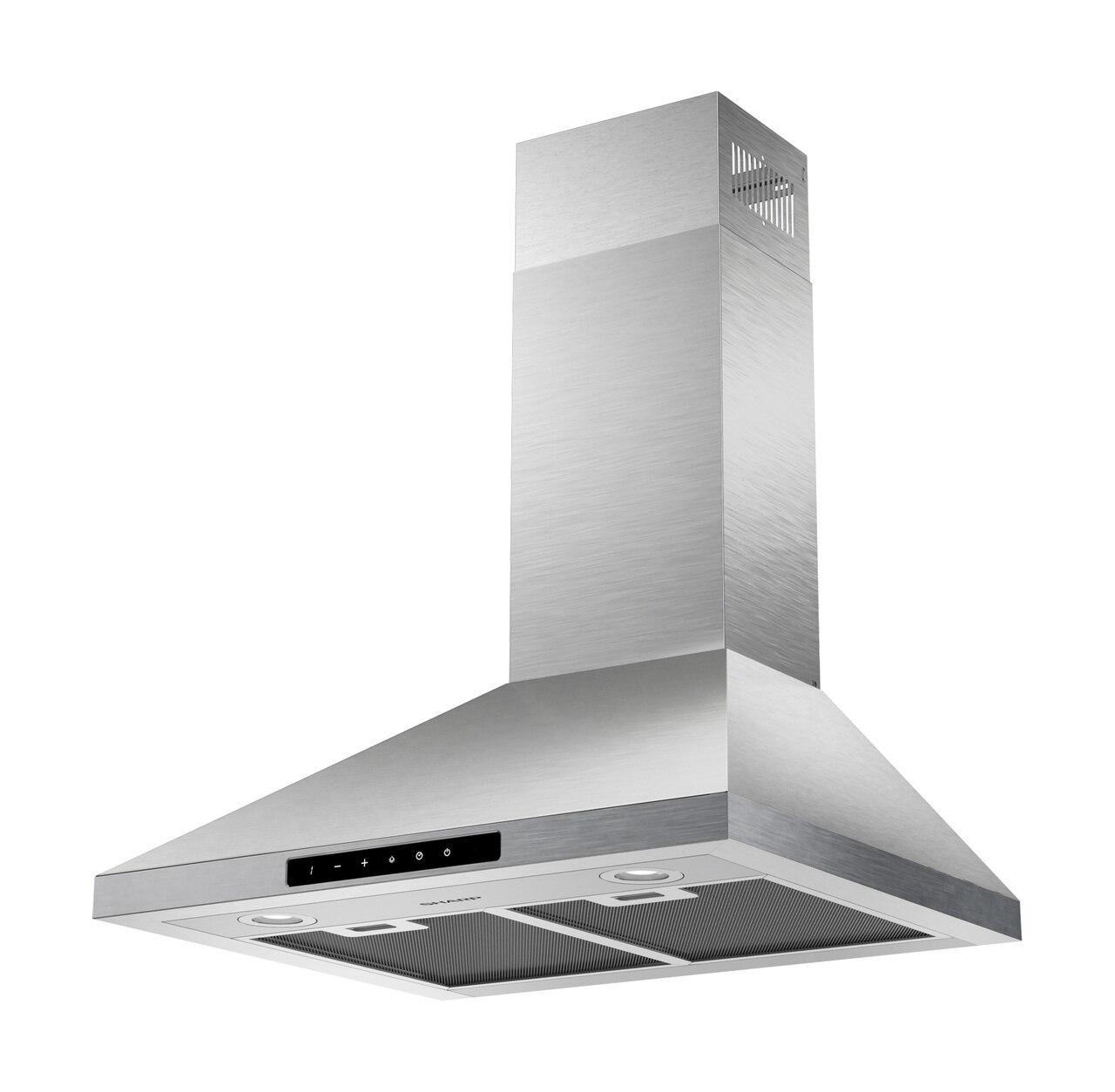 Sharp SHC2432FS 24 in. Wall Mount Chimney Range Hood