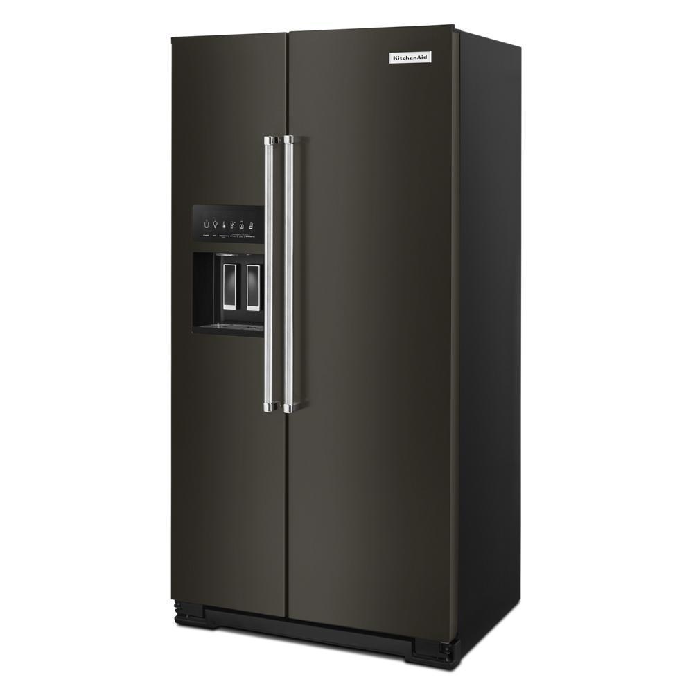 Kitchenaid 22.6 cu ft. Counter-Depth Side-by-Side Refrigerator with Exterior Ice and Water and PrintShield™ finish