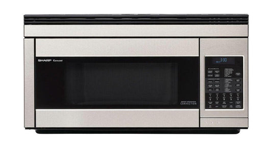 Sharp R1874TY 1.1 cu. ft. 850W Sharp Stainless Steel Over-the-Range Convection Microwave Oven