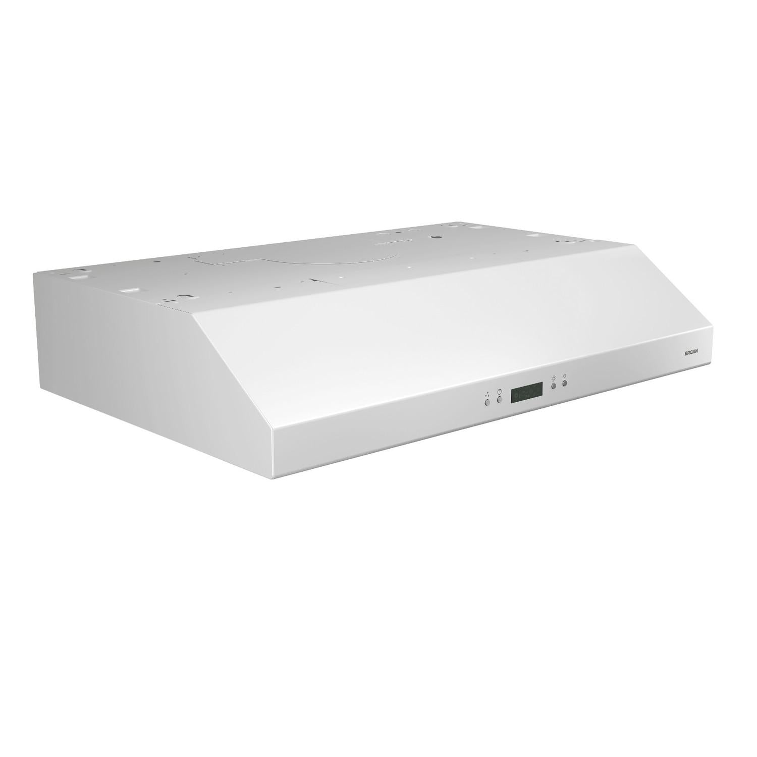 Broan BCDJ130WH Glacier 30-Inch 450 Max Blower CFM 5.5 Sones White Range Hood